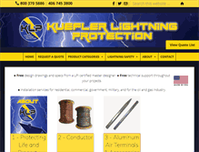 Tablet Screenshot of kuefler-lightning.com